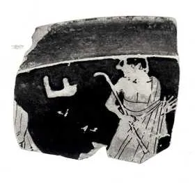 CUP, STEMLESS, FRAGMENTS (ATHENIAN, RED-FIGURE)