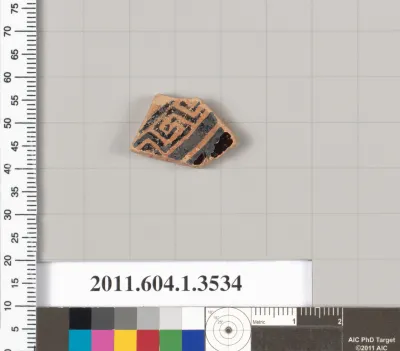 Terracotta fragment of a kylix (drinking cup)