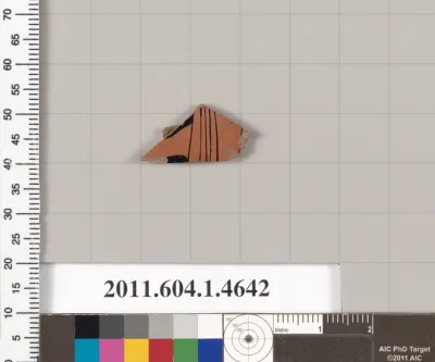 Terracotta fragment of a kylix (drinking cup)