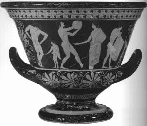 KRATER, CALYX (ATHENIAN, RED-FIGURE)