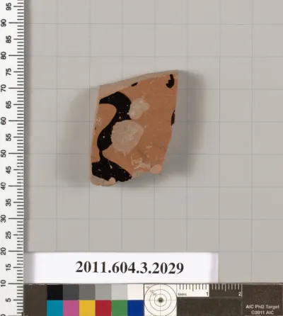 Terracotta fragment of a kylix (drinking cup)