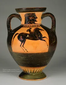 AMPHORA, NECK (ATHENIAN, BLACK-FIGURE)