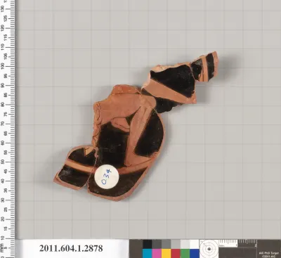 Terracotta fragment of a kylix (drinking cup)