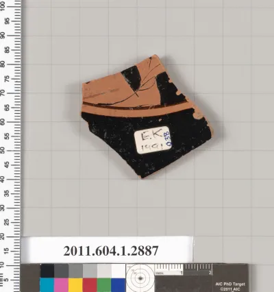 Terracotta fragment of a kylix (drinking cup)