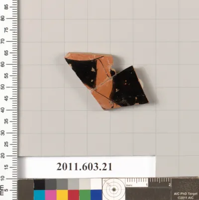 Fragment of a terracotta kylix