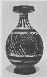 BOTTLE (SOUTH ITALIAN, GNATHIAN, BLACK GLAZE)
