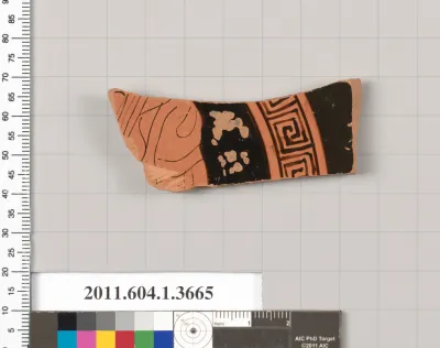 Terracotta fragment of a kylix (drinking cup)