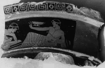KRATER, VOLUTE, FRAGMENT (ATHENIAN, RED-FIGURE)