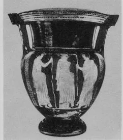 KRATER, COLUMN (ATHENIAN, RED-FIGURE)