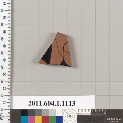 Terracotta fragment of a kylix (drinking cup)