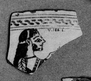 CHALICE, FRAGMENT (EAST GREEK, NAUCRATITE, OUTLINE)