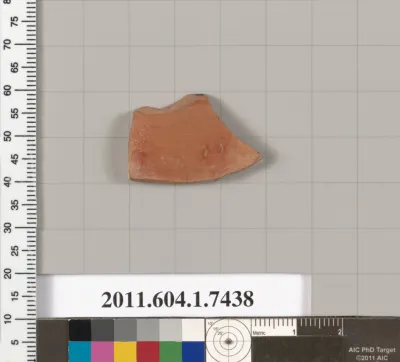 Terracotta fragment of a kylix (drinking cup)