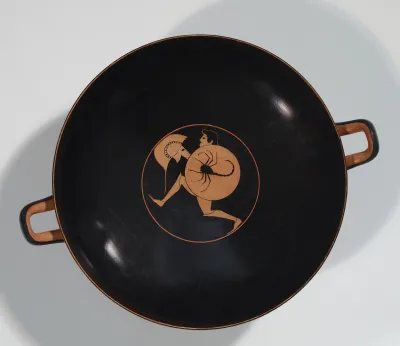 Kylix with Running Warriors