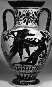 AMPHORA, NECK (ATHENIAN, BLACK-FIGURE)