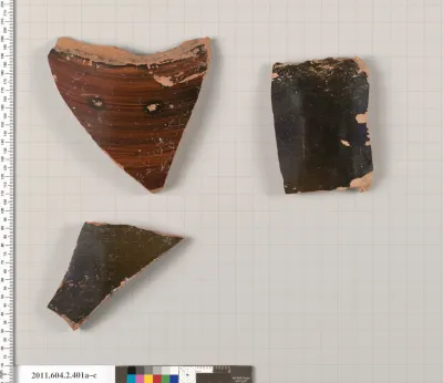 Terracotta fragments of column-kraters (bowls for mixing wine and water)