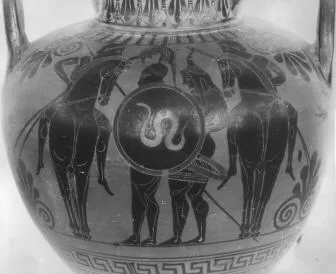 AMPHORA, NECK (ATHENIAN, BLACK-FIGURE)