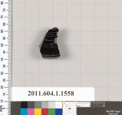 Terracotta fragment of a kylix (drinking cup)