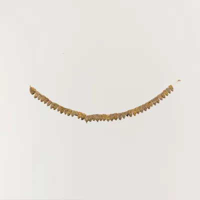 Gilt terracotta necklace