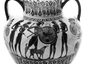 AMPHORA, NECK (ATHENIAN, BLACK-FIGURE)