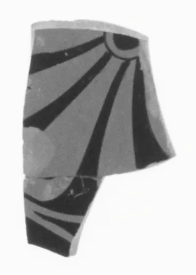 Attic Red-Figure Statuette Kantharos Fragment (comprised of 2 joined fragments)