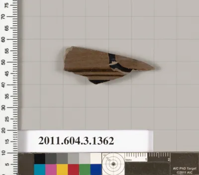 Terracotta fragment of a skyphos (deep drinking cup)