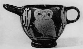 SKYPHOS (ETRUSCAN, PSEUDO RED-FIGURE)