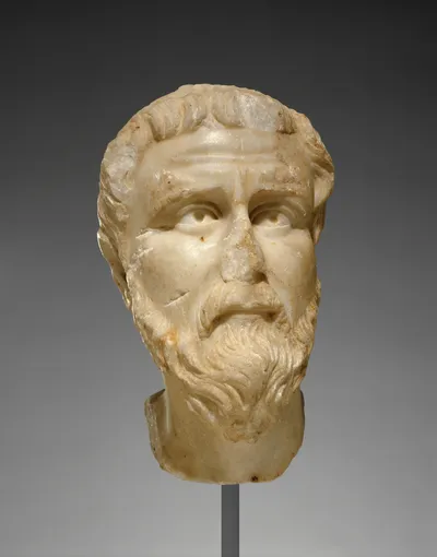 Head of a Priest or Saint