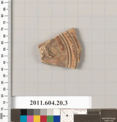 Fragment of a terracotta lamp