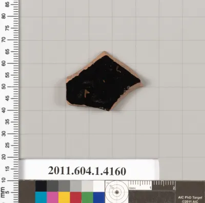 Terracotta fragment of a kylix (drinking cup)