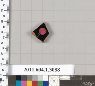 Terracotta fragment of a kylix (drinking cup)