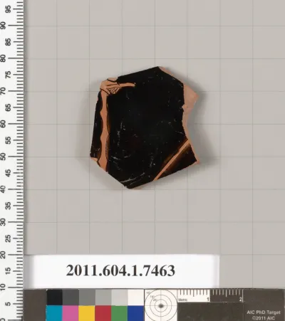 Terracotta fragment of a kylix (drinking cup)