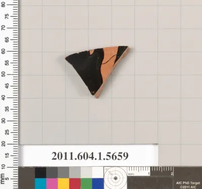 Terracotta fragment of a kylix (drinking cup)