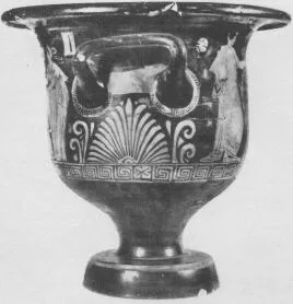 KRATER, BELL (SOUTH ITALIAN, APULIAN, RED-FIGURE)
