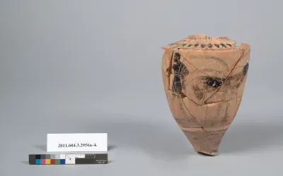 Terracotta fragments of a lekythos (oil flask)