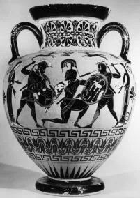 AMPHORA, NECK (ATHENIAN, BLACK-FIGURE)