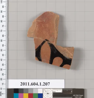 Terracotta fragment of a kylix (drinking cup)