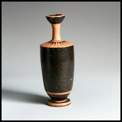 Terracotta lekythos (oil flask)