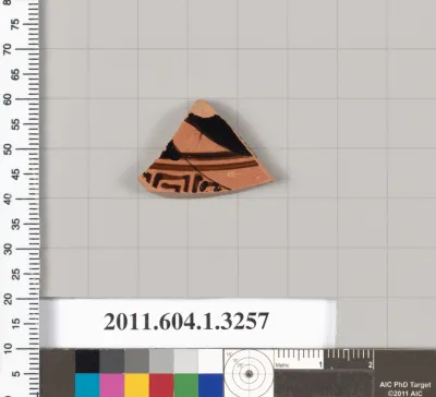 Terracotta fragment of a kylix (drinking cup)