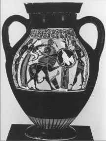 AMPHORA, BELLY, TYPE B (ATHENIAN, BLACK-FIGURE)