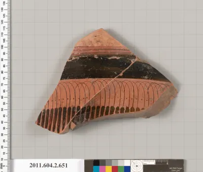 Terracotta fragment of a column-krater (bowl for mixing wine and water)