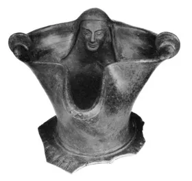OINOCHOE, FRAGMENT (ETRUSCAN, BUCCHERO)
