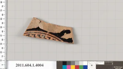 Terracotta fragment of a kylix (drinking cup)