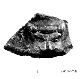CHALICE, FRAGMENT (ETRUSCAN, BUCCHERO)