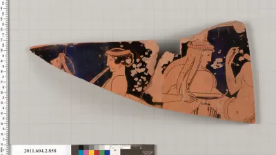 Terracotta fragment of a bell-krater (bowl for mixing wine and water)