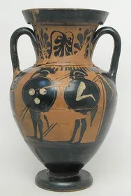AMPHORA, NECK (ATHENIAN, BLACK-FIGURE)