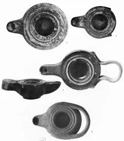 LAMP (ATHENIAN, BLACK GLAZE)