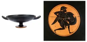 CUP B (ATHENIAN, BLACK-FIGURE)