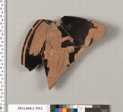 Terracotta fragment of a kylix (drinking cup)