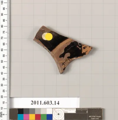 Fragment of a terracotta kylix