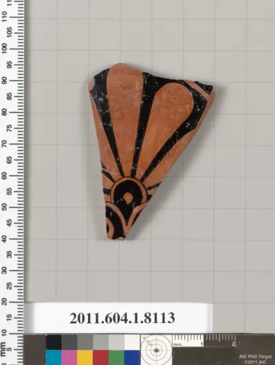 Terracotta fragment of a kylix (drinking cup)